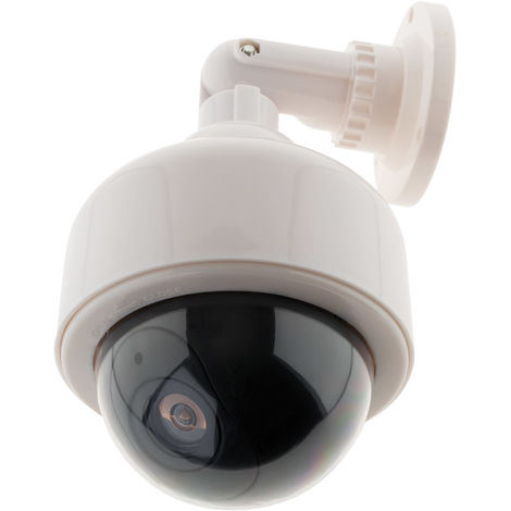 Caméra de surveillance extérieure factice avec LED